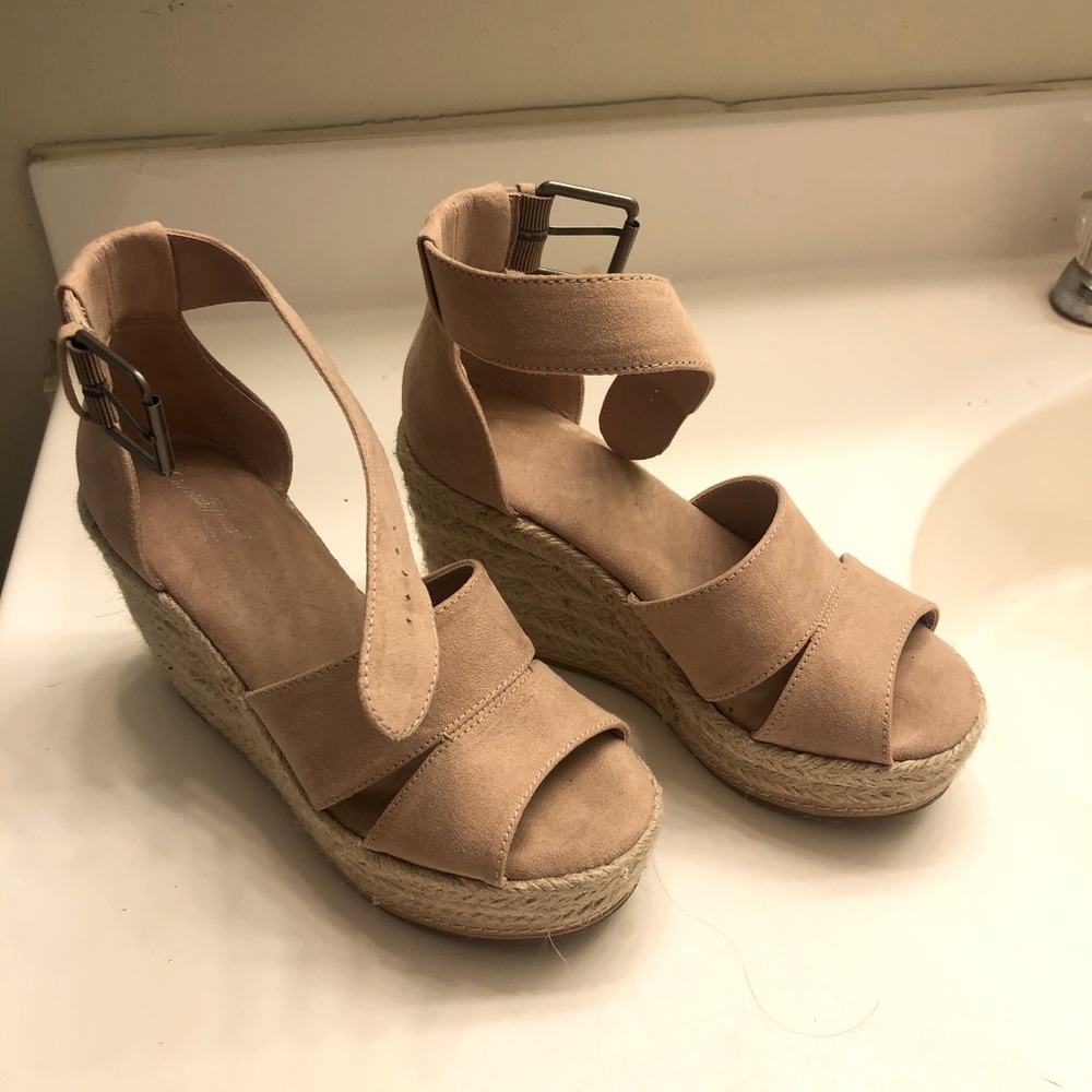 Pink Wedge Sandal